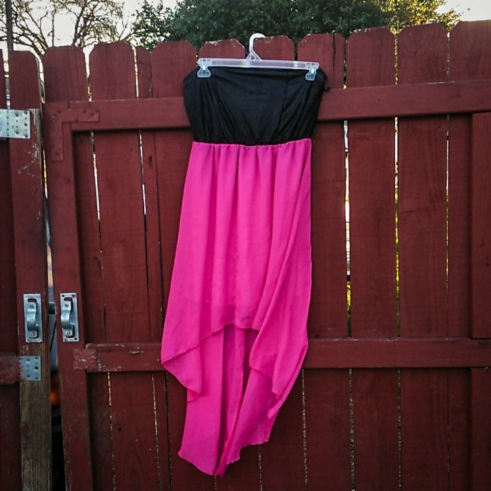 Hot Pink Asymmetrical Dress Size 1X